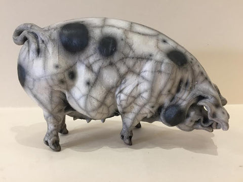 Ivy Ceramic Gloucester Old Spot Pig Original by Christine Cummings *SOLD*