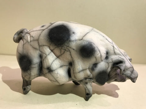 Penny Ceramic Gloucester Old Spot Pig by Christine Cummings *SOLD*