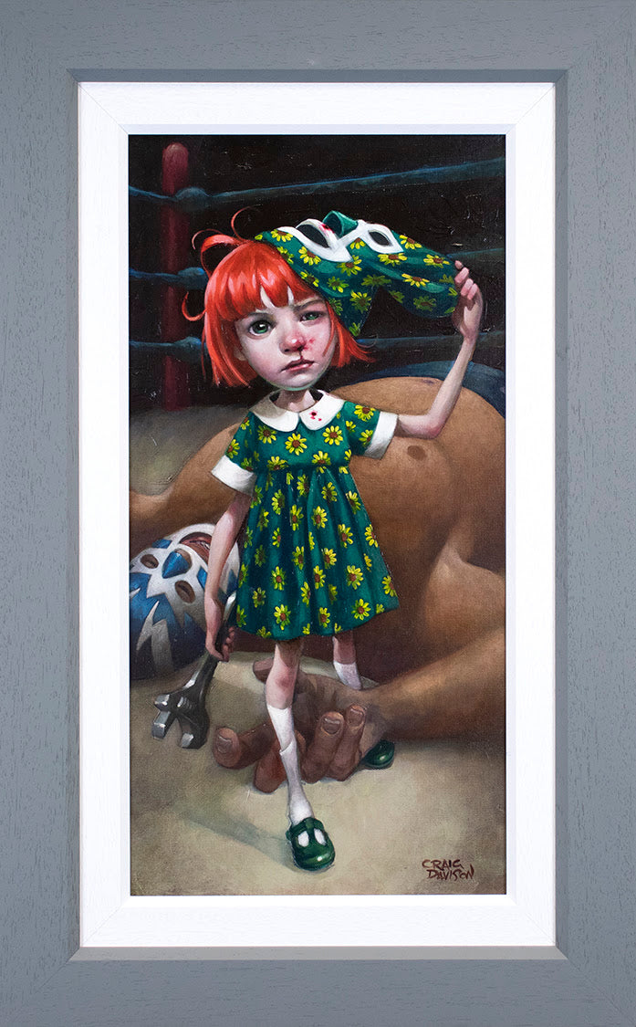 Craig Davison Luck Loves The Fearless Hand Embellished Canvas - The Acorn Gallery, Pocklington