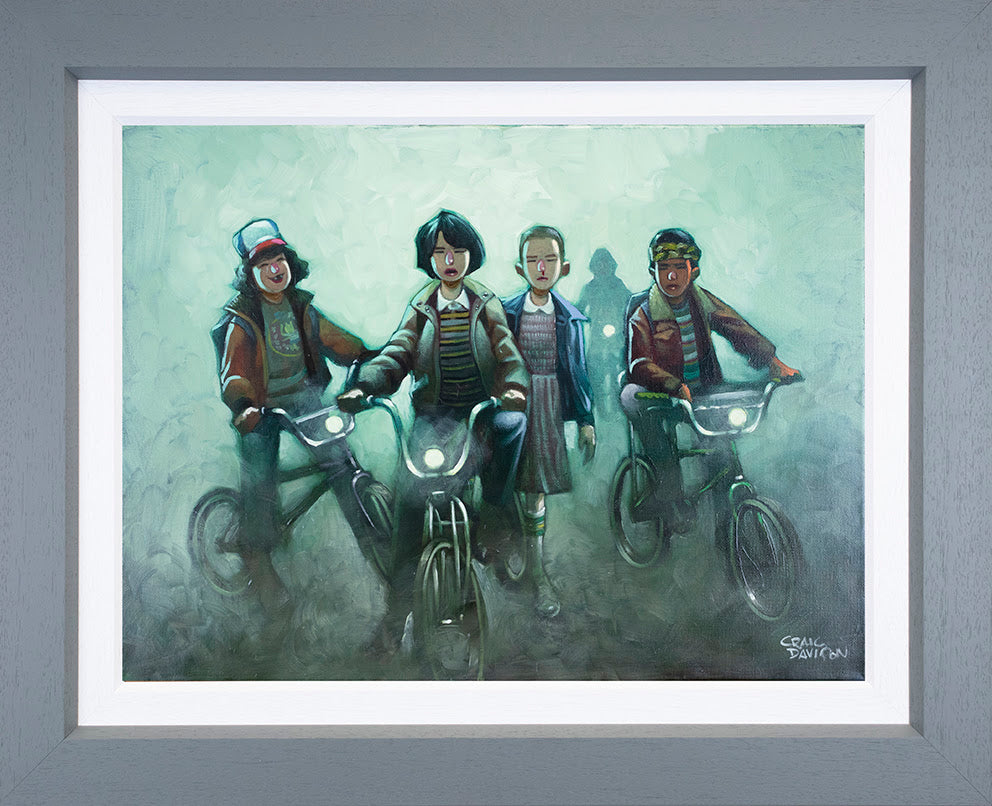 Craig Davison Strange Times Hand Embellished Canvas - The Acorn Gallery, Pocklington