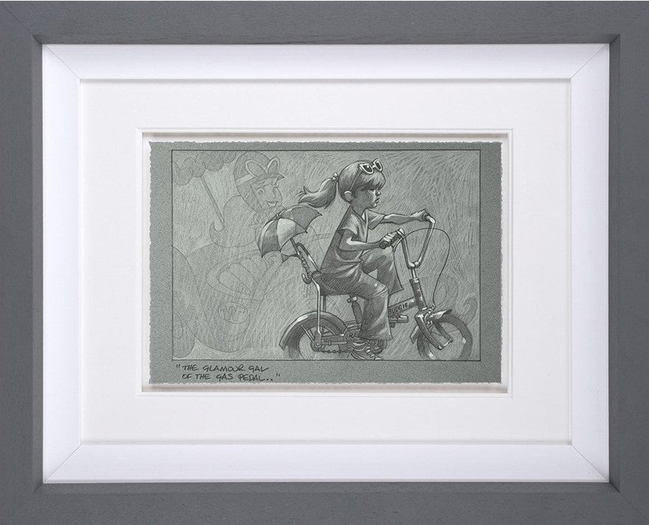 Craig Davison The Glamour Girl Of The Gas Pedal Sketch - The Acorn Gallery, Pocklington