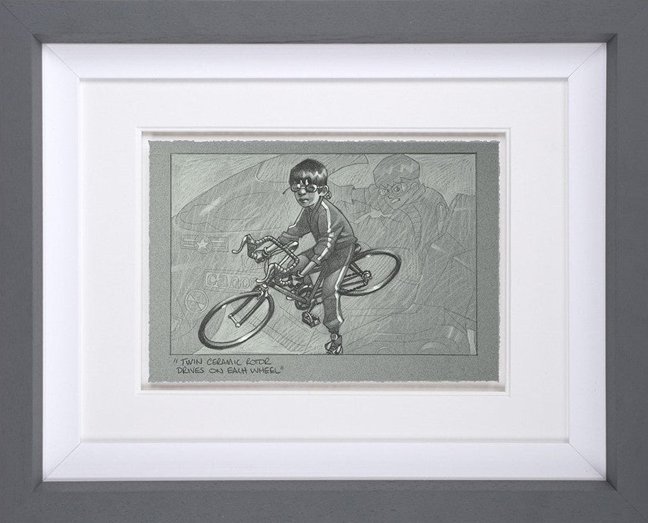 Craig Davison Twin Ceramic Rotor Drives On Each Wheel Sketch - The Acorn Gallery, Pocklington