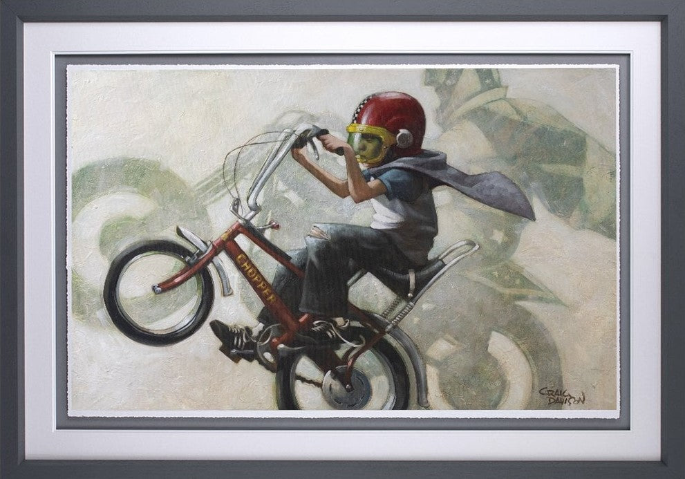 Craig Davison Viva Kidnievel Paper Print - The Acorn Gallery, Pocklington