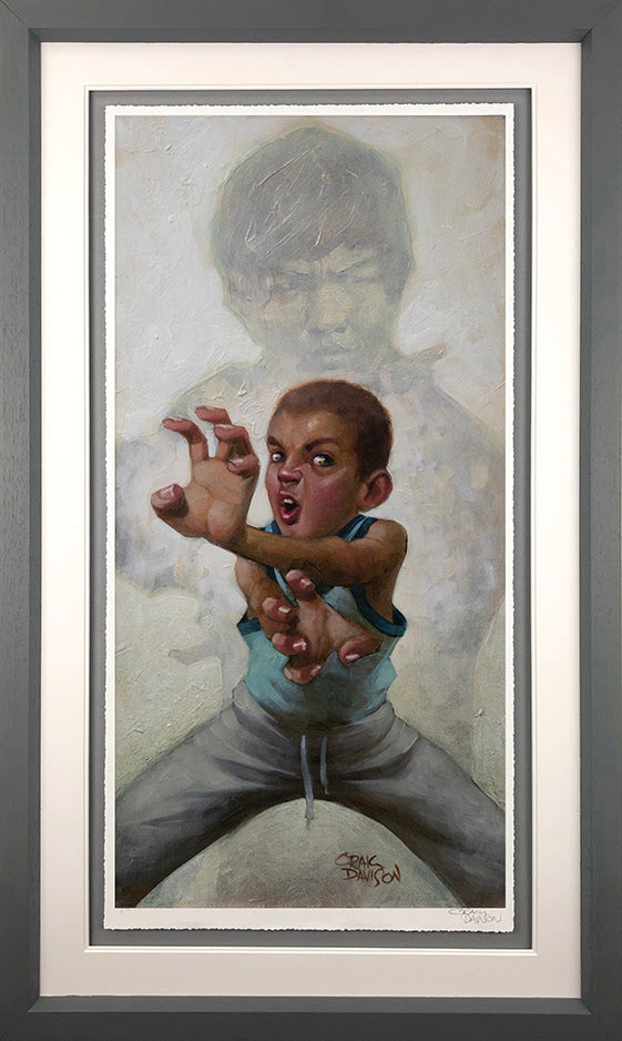 Way Of The Darren limited edition giclee print by Craig Davison featuring dynamic martial arts pose