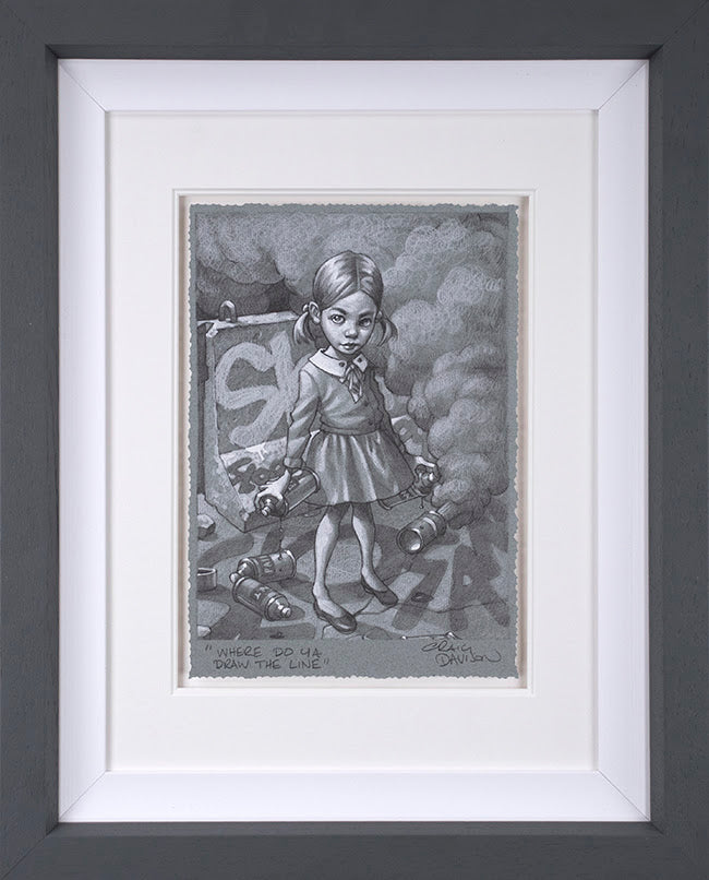 Craig Davison Where Do Ya Draw The Line Sketch - The Acorn Gallery, Pocklington