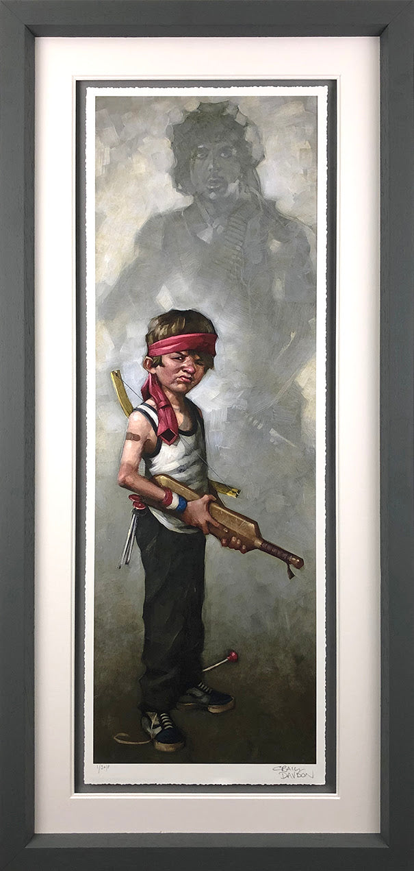 Craig Davison Don't Push It Rambo Paper Print - The Acorn Gallery, Pocklington