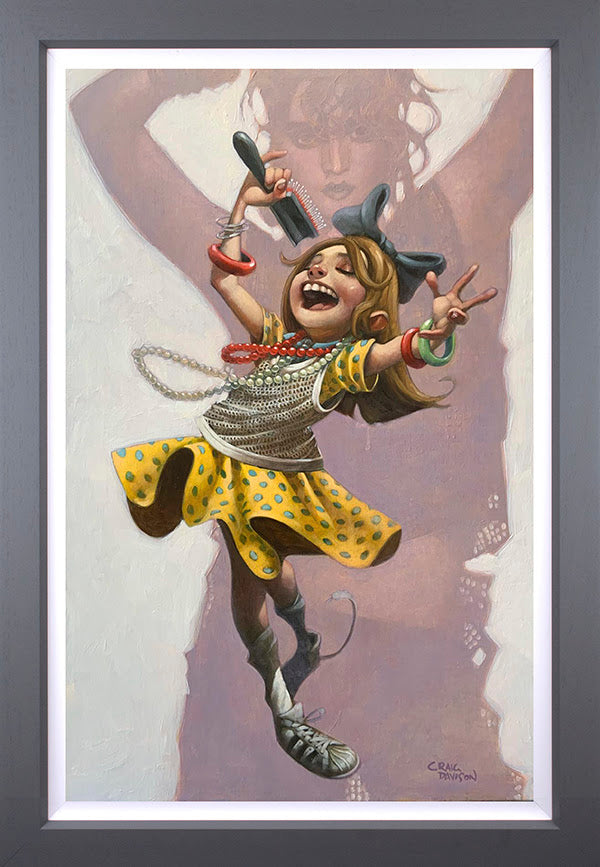 Craig Davison Get Into The Groove Hand Embellished Canvas - The Acorn Gallery, Pocklington