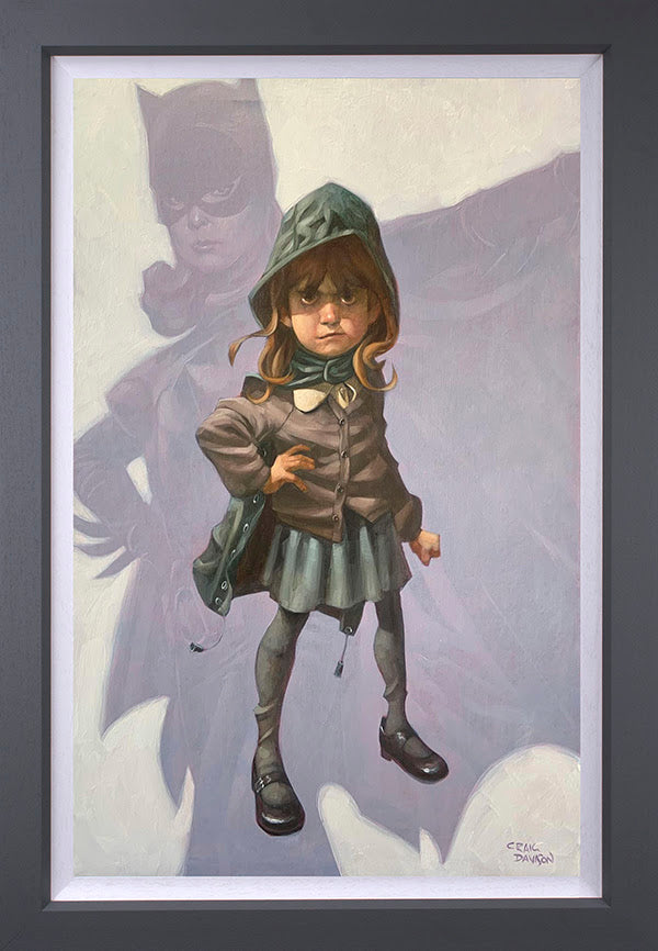 Craig Davison Gotham Girl Hand Embellished Canvas - The Acorn Gallery, Pocklington