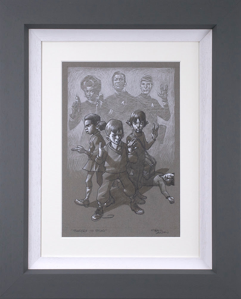 Craig Davison Phasers To Stun Sketch - The Acorn Gallery, Pocklington