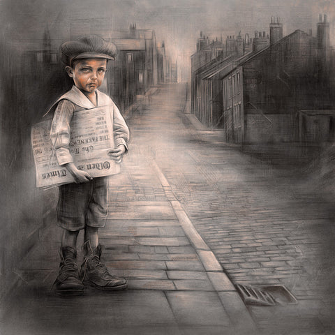 Paperboy Canvas by Craig Everett
