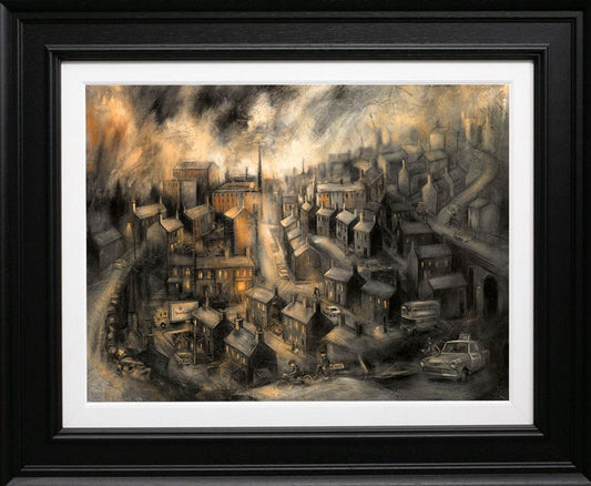 Craig Everett The Bank Getaway Canvas - The Acorn Gallery, Pocklington