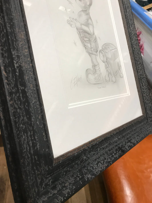 Craig Everett Slow Coach Original Sketch - The Acorn Gallery, Pocklington