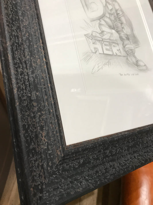 Craig Everett You Gotta Love A Hero Original Sketch - The Acorn Gallery, Pocklington