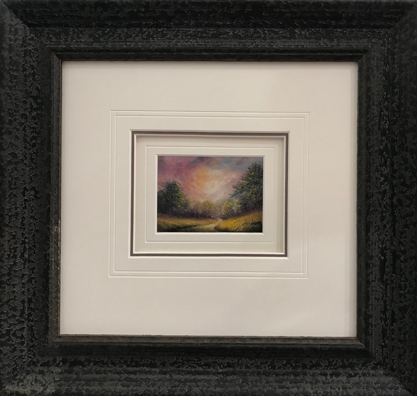 Danny Abrahams A Little Moment Of Peace Miniature Original - The Acorn Gallery, Pocklington