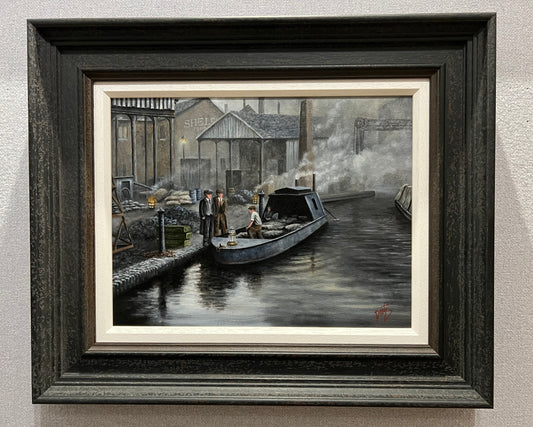 Peter Davidson Alright Charlie Original Painting - The Acorn Gallery, Pocklington