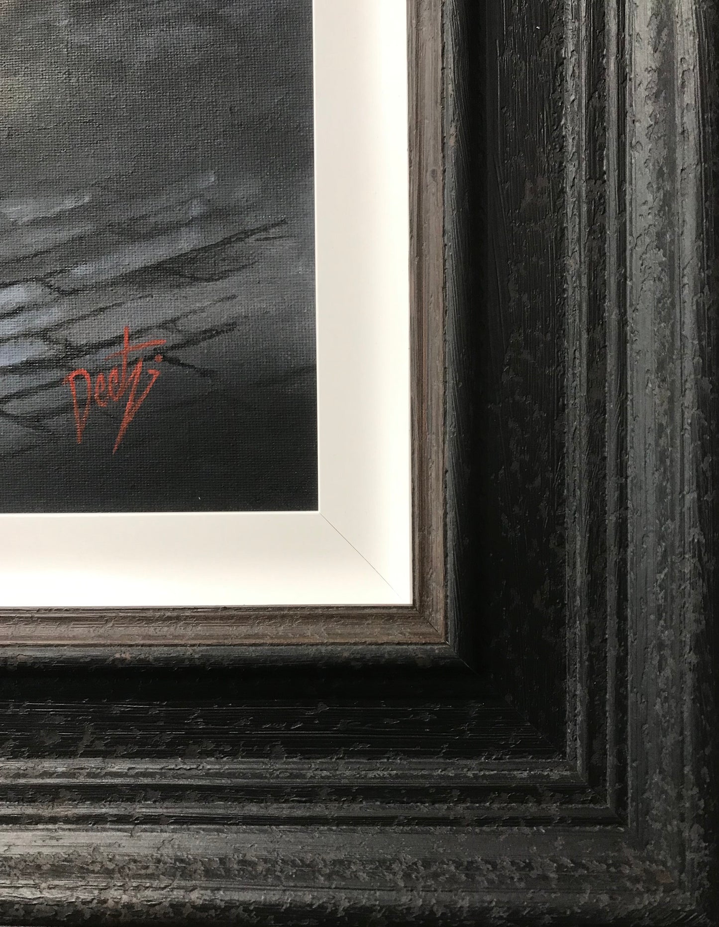 Peter Davidson Original Painting What Yer Drawin - The Acorn Gallery, Pocklington