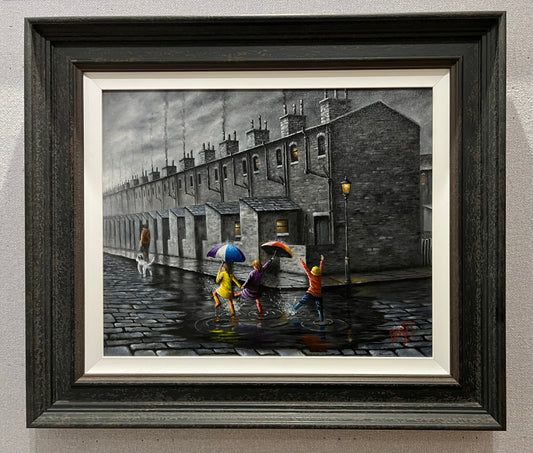Peter Davidson Rain Dance Original Painting - The Acorn Gallery, Pocklington