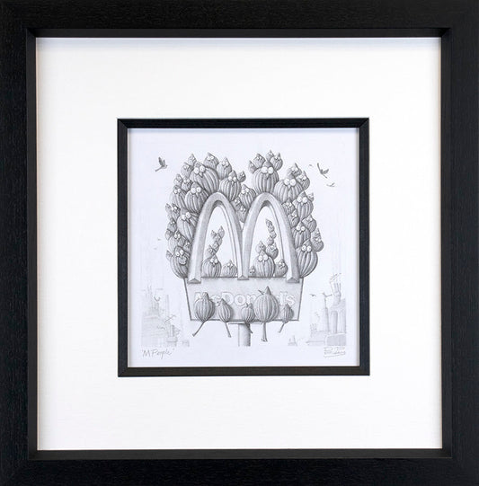 Derrick Fielding M People Original Sketch Framed - The Acorn Gallery, Pocklington