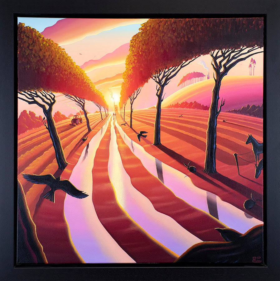 Derrick Fielding The Day We Fell In Love Hand Embellished Canvas - The Acorn Gallery, Pocklington