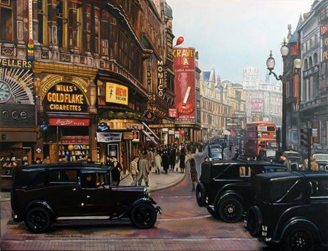 Piccadilly Gold Ltd Edition Canvas by Daniel Robinson Ford