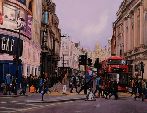 Piccadilly Now Ltd Edition Canvas by Daniel Robinson Ford
