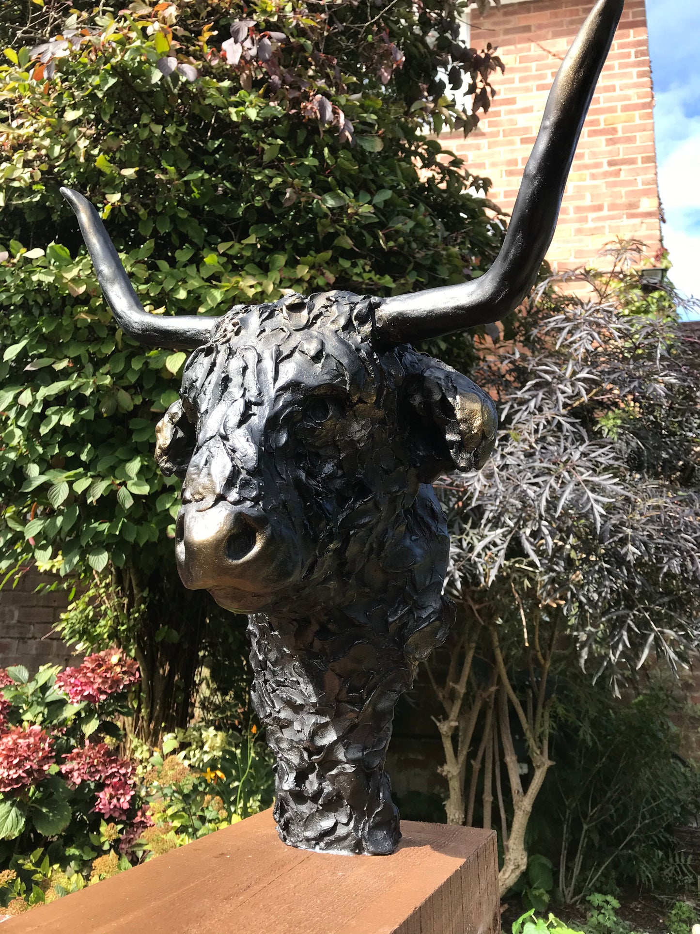 Bull Sculpture by Elliot Channer at The Acorn Gallery