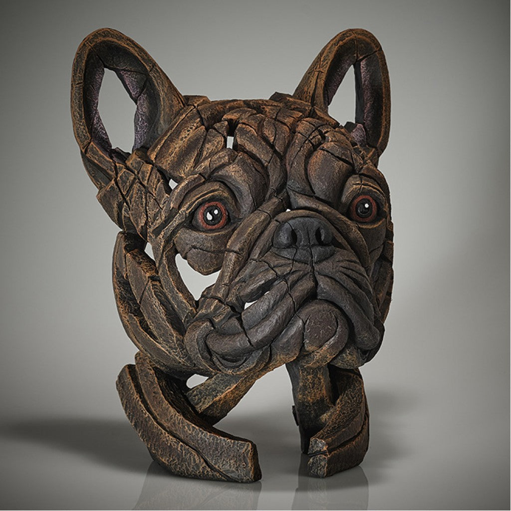 EDGE Sculpture ceramic polystone French Bulldog brindle open edition hand-signed statue