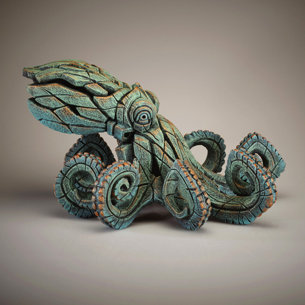 EDGE Sculpture Octopus Verdi-Gris - The Acorn Gallery, Pocklington