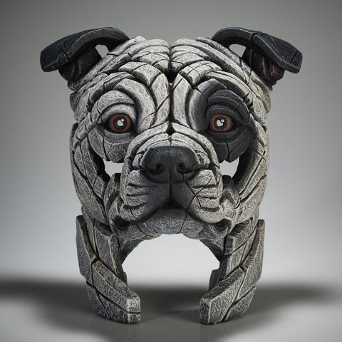 Staffordshire Bull Terrier (White Patch Staffy) by Edge Sculpture