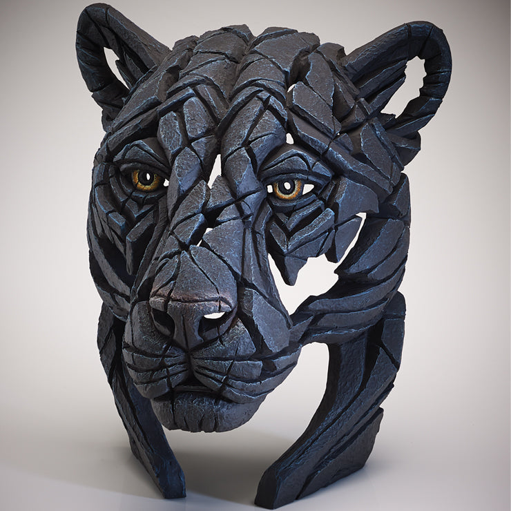 EDGE Sculpture Panther Bust - The Acorn Gallery, Pocklington