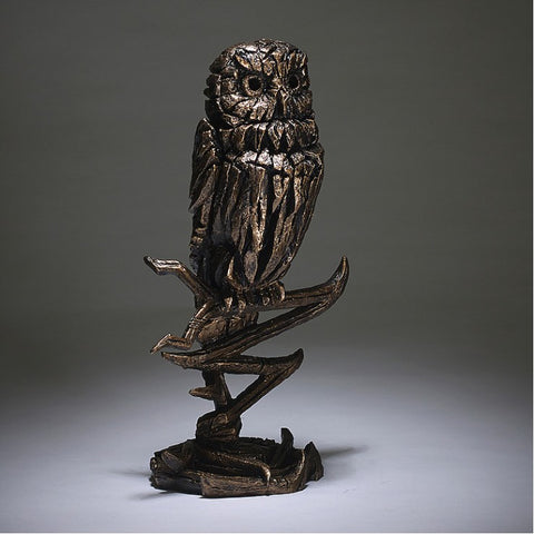 Owl - Golden by Edge Sculpture-EDGE-Sculpture-Matt-Buckley-artist-The Acorn Gallery