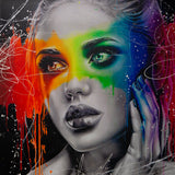 Rainbow In The Dark Canvas by Emma Grzonkowski