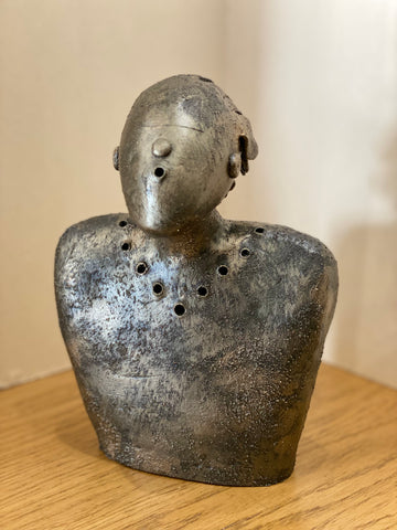Henri Original Ceramic Sculpture by Ed Rust-Sculpture-The Acorn Gallery