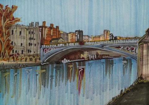 Lendal Bridge Original Sketch by Edward Waite *SOLD*