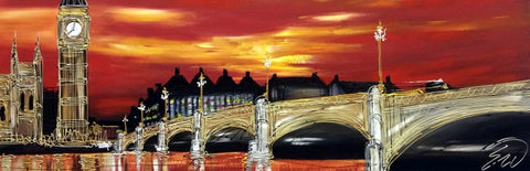 London Sunset Original by Edward Waite *SOLD*