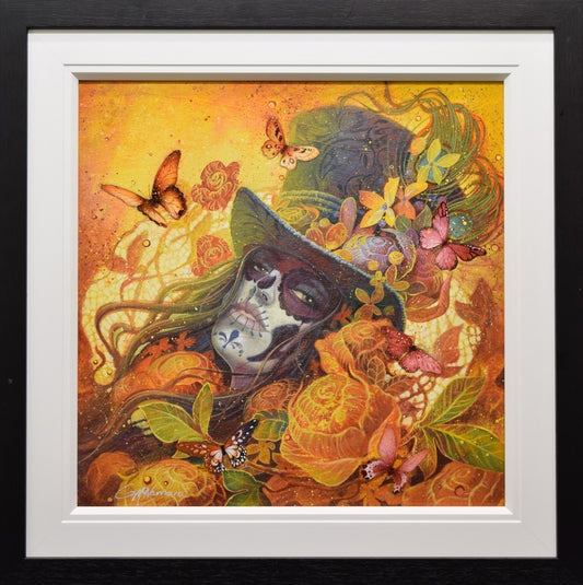 Gary McNamara Enchanted (Day Of The Dead) Original Painting - The Acorn Gallery, Pocklington