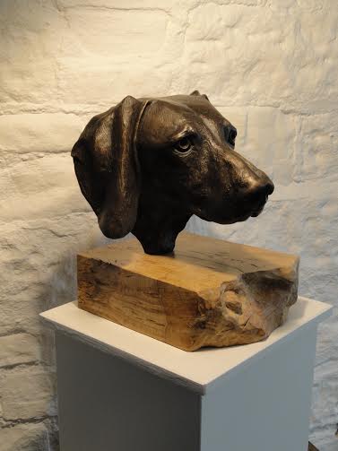 Joseph Hayton Weimaraner Bronze Sculpture - The Acorn Gallery, Pocklington