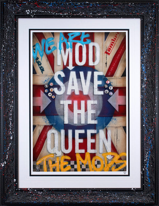 JJ Adams MOD Save The Queen - Flag - The Acorn Gallery, Pocklington