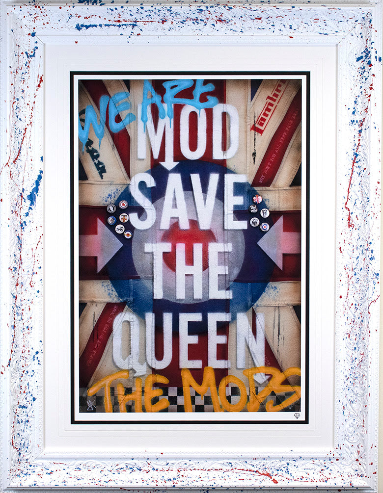 JJ Adams MOD Save The Queen - Flag - The Acorn Gallery, Pocklington