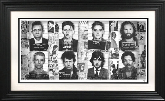 JJ Adams Music's Most Wanted Music Icon Mugshots - The Acorn Gallery, Pocklington