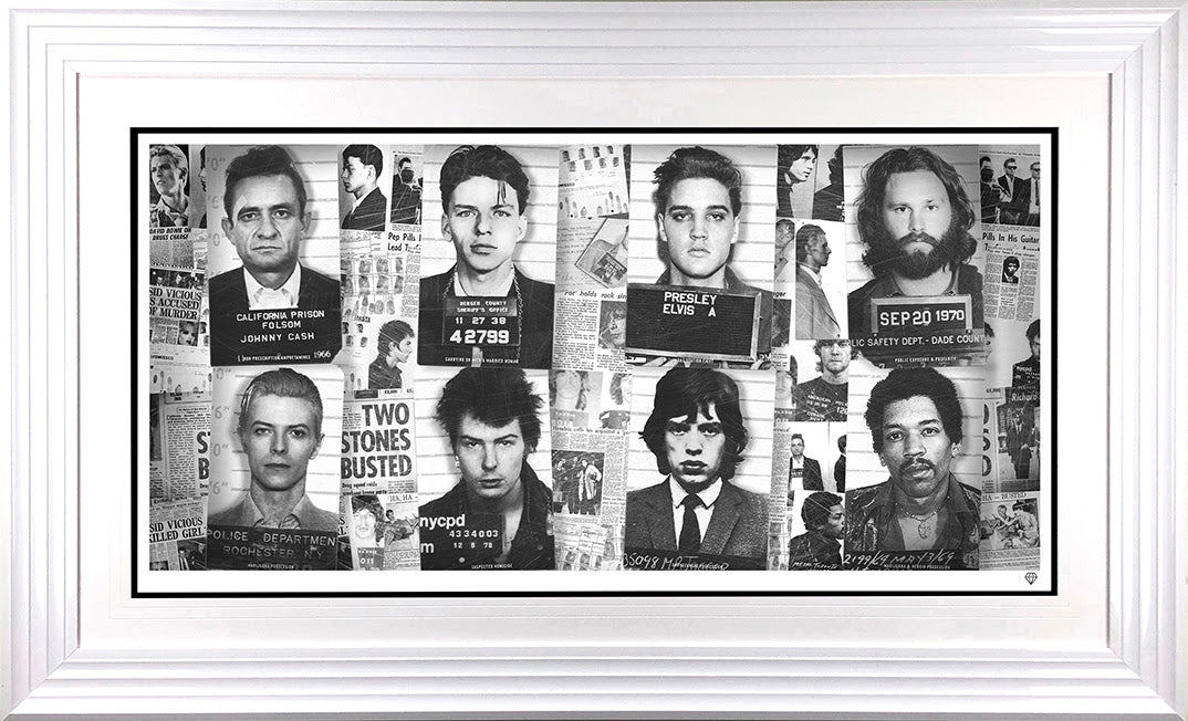 JJ Adams Music's Most Wanted Music Icon Mugshots - The Acorn Gallery, Pocklington