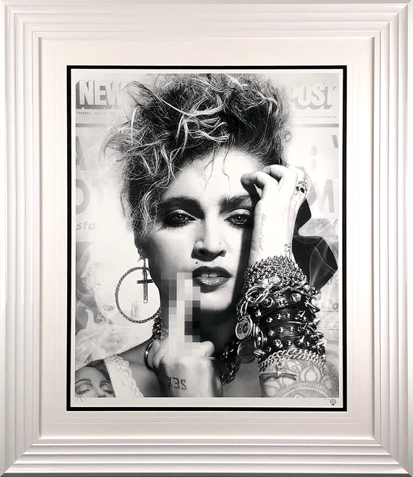 JJ Adams Lucky Star - Madonna Black And White - The Acorn Gallery, Pocklington