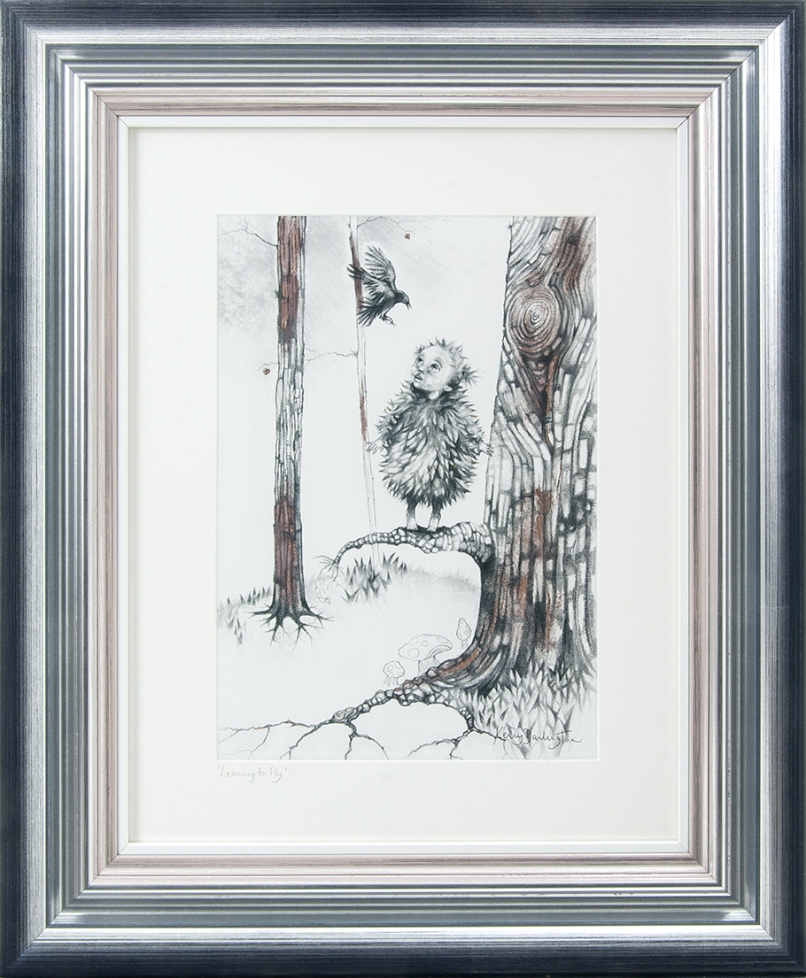 Kerry Darlington Learning To Fly Sketch - The Acorn Gallery, Pocklington