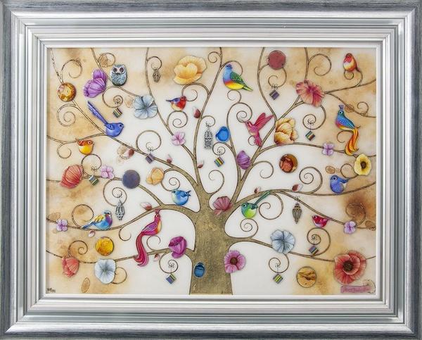 Kerry Darlington Tree Of Life - Oriental Gold Standard - The Acorn Gallery, Pocklington
