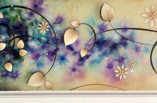 Opposites Attract Purple Original by Kealey Farmer-Original Art-The Acorn Gallery-Kealey-Farmer-artist-The Acorn Gallery