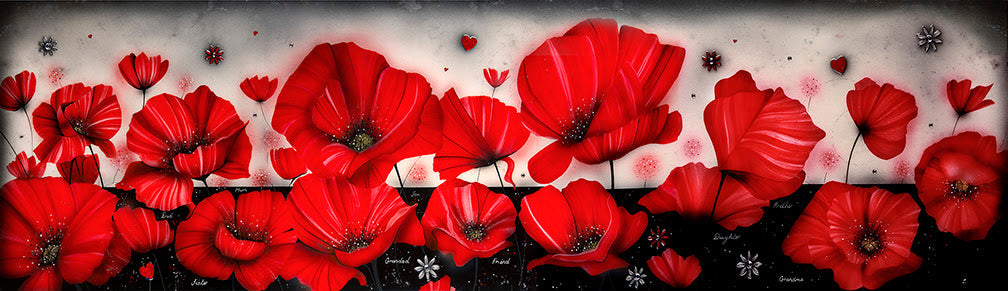 Kealey Farmer Never Forget Poppies Limited Edition Print - The Acorn Gallery, Pocklington