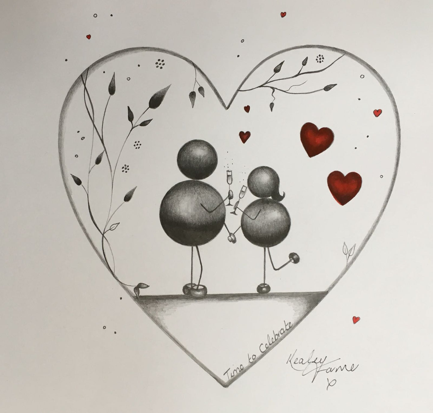 Time to Celebrate Original Sketch by Kealey Farmer Sold by The Acorn Gallery. More original sketches available. Secure UK Delivery. Shop Online or Call 01759 307652.