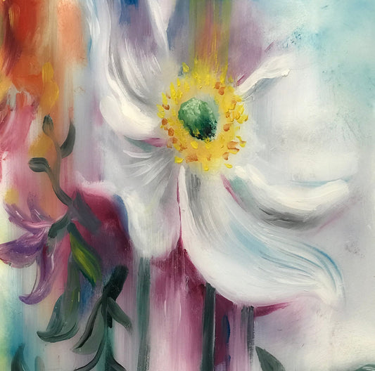 Katy Jade Dobson Spring Blooms Original Painting - The Acorn Gallery, Pocklington