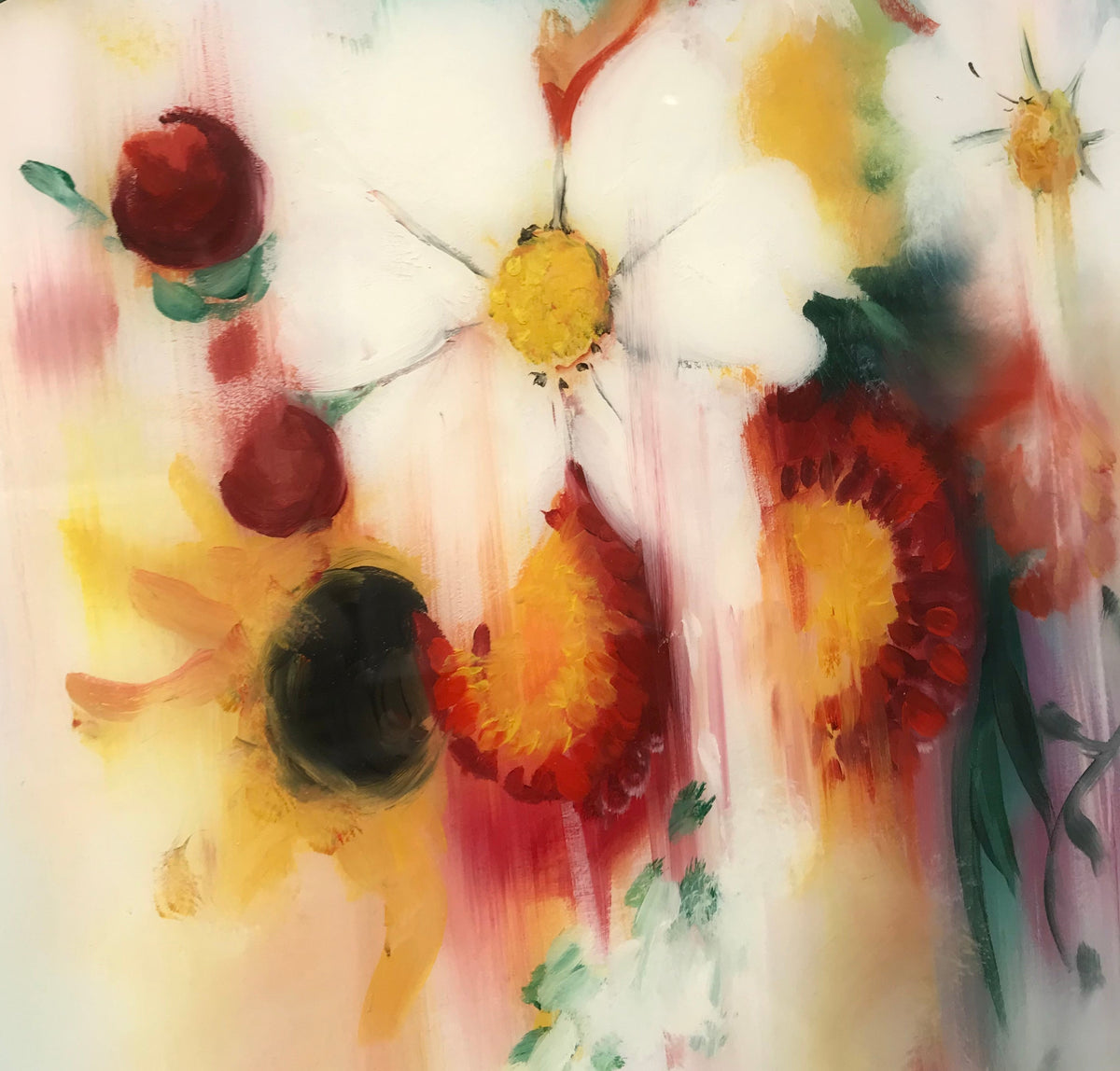 Katy Jade Dobson Spring Blooms Original Painting - The Acorn Gallery, Pocklington