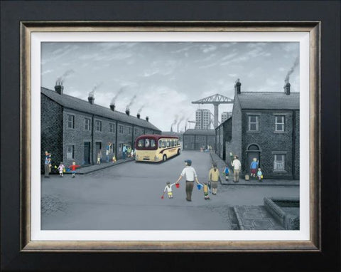 All Aboard For The Seaside Canvas by Leigh Lambert